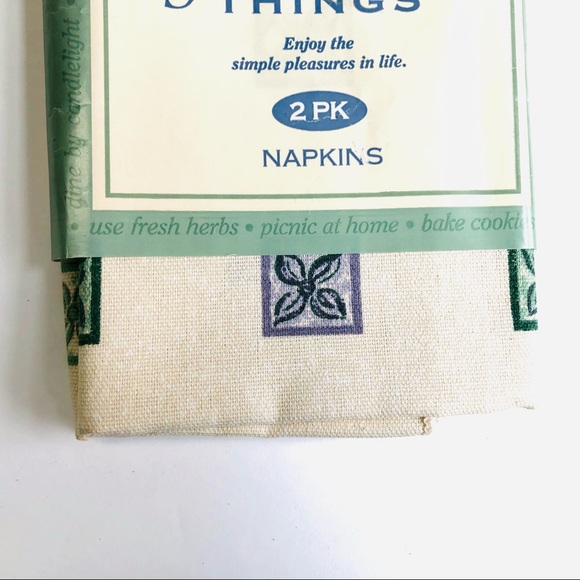 Vintage Napkins 100% Cotton (4) NWT, 17”x17”, 2 in a Pkg. - Picture 5 of 8